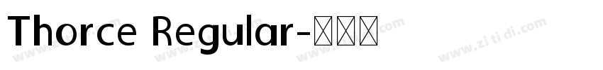 Thorce Regular字体转换